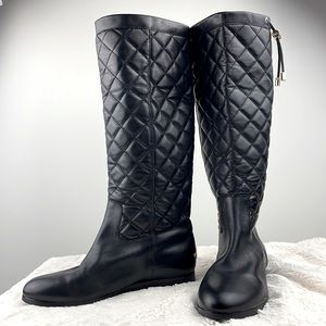COPY - MICHAEL KORS Quilted Tall Wedge Boots